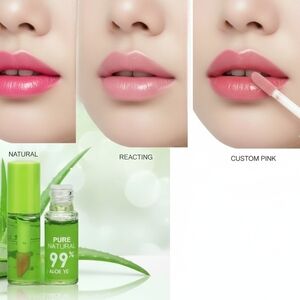 Aloe Vera 99% Pure Color Changing Lip Oil- Lip Gloss - 1 Count